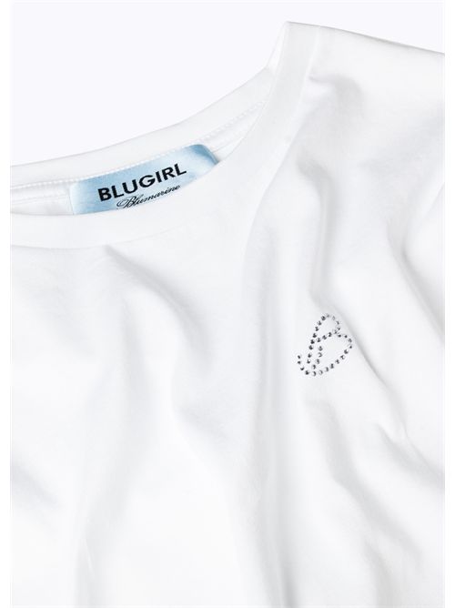 T-shirt con logo BLUGIRL BLUMARINE | RA6043J3841/11111